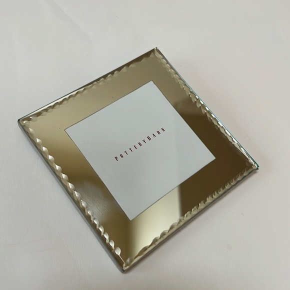 Pottery Barn Mirrored Frame Ornament Square - Picture 3 of 4